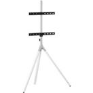 ONE FOR ALL WM 7462 Tripod 873 mm TV Stand with Bracket - Cool White, White