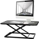 PROPERAV DESK05B Slim Profile Adjustable Stand Up Desk Workstation - Black