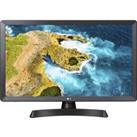 24" LG 24TQ510S-PZ HD Ready LED TV Monitor, Silver/Grey,Black