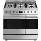 SMEG C92GMX2 90 Dual Fuel Range Cooker - Stainless Steel, Stainless Steel