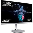 ACER CBA322QU Quad HD 31.5" IPS LCD Monitor - Silver & Black, Black,Silver/Grey