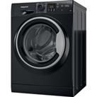 HOTPOINT NSWM 1045C BS UK N 10 kg 1400 Spin Washing Machine - Black, Black