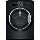 HOTPOINT NDD 8636 BDA UK 8 kg Washer Dryer - Black, Black
