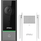 IMOU DB60 Smart Video Doorbell with Chime, Black,White