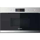 INDESIT MWI 3213 IX UK Built-in Microwave with Grill - Stainless Steel, Stainless Steel