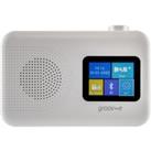 GROOV-E Berlin GVDR06WE Portable DAB/FM Bluetooth Radio - White, White