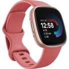 FITBIT Versa 4 Smart Watch - Pink Sand & Copper Rose, Pink