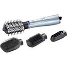 BABYLISS 2774U Hydro-Fusion Anti-Frizz 4-in-1 Hair Dryer Brush - Silver & Black, Black,Silver/Grey