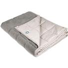 PIFCO 204288 Single Weighted Blanket - Grey, Silver/Grey