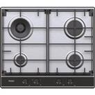 HAIER Series 2 HAHG6BR4S2X 60 cm Gas Hob - Stainless Steel, Stainless Steel