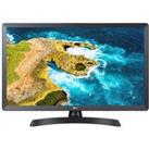 28 LG 28TQ515S-PZ Smart HD Ready LED TV Monitor, Silver/Grey,Black