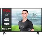 40 TCL 40RS530K Roku Smart Full HD HDR LED TV, Black