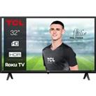 32 TCL 32RS530K Roku TV Smart HD Ready LED TV, Black