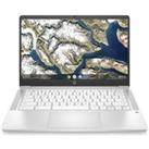 HP 14a-na0509sa 14 Refurbished Chromebook - Intel Pentium Silver, 64 GB eMMC, White (Excellent Condition), White