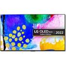 LG OLED97G29LA 97 Smart 4K Ultra HD HDR OLED TV with Google Assistant & Amazon Alexa, Silver/Grey