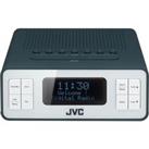 JVC RA-D32H DAB? Clock Radio - Grey, Silver/Grey