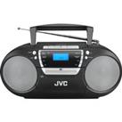 JVC RC-D322B DAB? Bluetooth Boombox - Black, Black