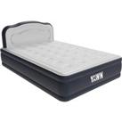 YAWN Air Bed - Double, Blue,Silver/Grey