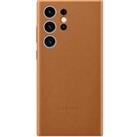 SAMSUNG Galaxy S23 Ultra Leather Case - Camel, Yellow,Brown