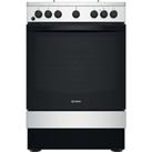 INDESIT IS67G5PHX/UK 60 cm Dual Fuel Cooker - Silver, Silver/Grey