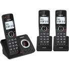 VTECH ES2052 Cordless Phone - Triple Handsets, Black, Black