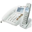 GEEMARC DECT295 COMBI Corded Phone & Cordless Extension Handset - White, White