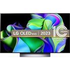 48 LG OLED48C34LA Smart 4K Ultra HD HDR OLED TV with Amazon Alexa, Silver/Grey