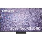 75 SAMSUNG QE75QN800CTXXU Smart 8K HDR Neo QLED TV with Bixby & Alexa, Silver/Grey,Black