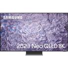 85 SAMSUNG QE85QN800CTXXU Smart 8K HDR Neo QLED TV with Bixby & Alexa, Silver/Grey,Black