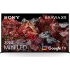 85 SONY BRAVIA XR-85X95LPU Smart 4K Ultra HD HDR Mini LED TV with Google TV & Assistant, Silver/Grey