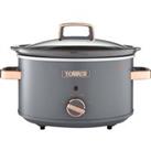 TOWER Cavaletto T16042GRY Slow Cooker - Grey, Silver/Grey