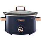 TOWER Cavaletto T16042MNB Slow Cooker - Blue, Blue