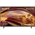 55" SONY BRAVIA KD-55X75WLU Smart 4K Ultra HD HDR LED TV with Google TV & Assistant, Silver