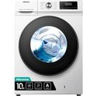 HISENSE 3 Series WFQA1014EVJM 10 kg 1400 rpm Washing Machine - White, White