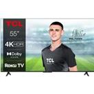 55 TCL 55RP630K Roku TV Smart 4K Ultra HD HDR LED TV, Black