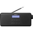 GROOV-E Vienna Portable DAB/FM Bluetooth Clock Radio - Black, Black