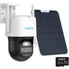 REOLINK TrackMix 2-lens Quad HD 1440p WiFi Security Camera with Solar Panel - White, White