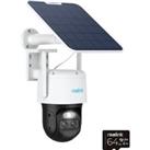 REOLINK TrackMix 2-lens Quad HD 1440p WiFi & 4G Security Camera with Solar Panel - White, White
