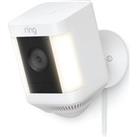 RING Spotlight Cam Plus Full HD 1080p WiFi Security Camera - White, White