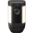 RING Spotlight Cam Pro Full HD 1080p WiFi Security Camera - Plug-in, Black, Black