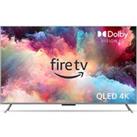 50" AMAZON Omni QLED Series Fire TV QL50F601U Smart 4K Ultra HD HDR TV with Amazon Alexa, Silve