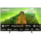 PHILIPS 43PUS8108/12 Smart 4K Ultra HD HDR LED TV with Amazon Alexa, Silver/Grey