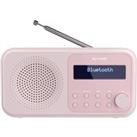 SHARP Tokyo DR-P420 Portable DAB? Bluetooth Clock Radio - Blossom Pink, Pink