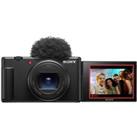 SONY ZV-1 II High Performance Compact Vlogging Camera - Black, Black
