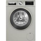 BOSCH Series 6 WGG245S2GB 10 kg 1400 Spin Washing Machine - Silver Inox, Silver/Grey