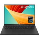 LG gram 17 17Z90R-K.AD7AA1 17 Laptop - IntelCore? i7, 2 TB SSD, Black, Black