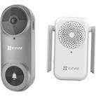 EZVIZ DB2 Wireless Video Doorbell Kit - Grey, Silver/Grey