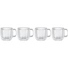 ZWILLING Sorrento Plus Double Wall Cappuccino Glasses - Pack of 4