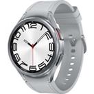 SAMSUNG Galaxy Watch6 Classic 4G with Bixby - Silver, 47 mm, Silver/Grey