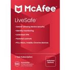 MCAFEE LiveSafe - 1 year for unlimited devices